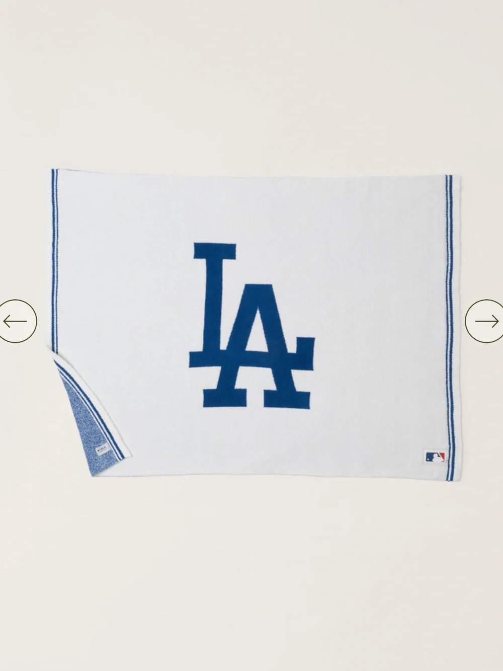 Barefoot Dreams CozyChic LA Dodgers Throw Blanket